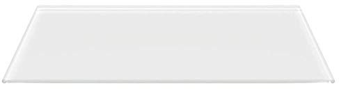 Rechteck *Frosty* 100x50cm - Kamin-Vorlegeplatte Milchglas Funkenschutzplatte Kaminbodenplatte Glasplatte (Rechteck *Frosty*100x50cm mit Silikon-Dichtung)
