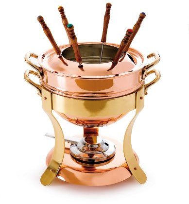 Mauviel M'Tradition Fonduetopf aus verzinntem Kupfer, hergestellt in Frankreich