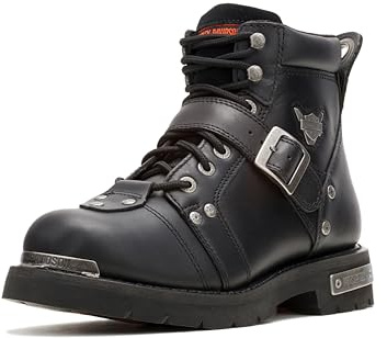Harley-Davidson Men's Brake Buckle Leather, Black, 10