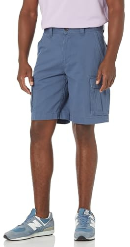 Amazon Essentials Men's 10 Classic-Fit Cargo Shorts, Soft Cotton Twill (Available in Big & Tall), Deep Blue, 36