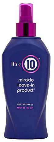 It’s a 10 Miracle Leave-In Conditioner – Acondicionador en spray sin enjuague con ingredientes naturales – Suavidad, brillo y fortaleza para todo tipo de cabello – 59,1ml
