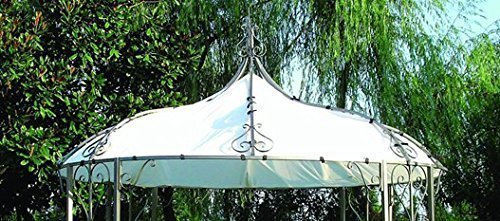 Gravidus Pavillon Ersatzdach Orient, wasserabweisendes Polyester, weiß, Ø 3 m