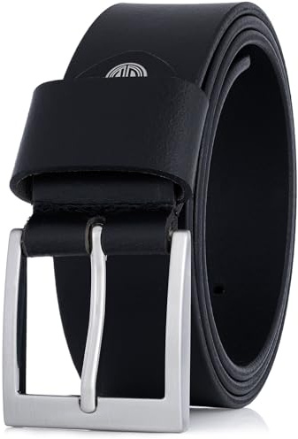 LINDENMANN Gürtel Herren 40 mm schwarz Robustes Vollrindleder Leder