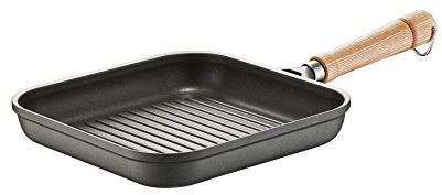 Berndes 071242 Bonananza Induction Grillpfanne 24 x 24 cm, Aluminium, 6 liters, schwarz