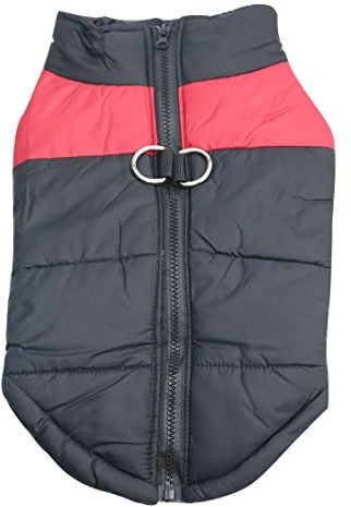 Idepet Haustier Hund Warm Mantel Jacke Wasserdichte Kleidung Kleine mittlere große Haustier Hund Katze Bekleidung Bekleidung Frühling Herbst Winter- (S, Rot)