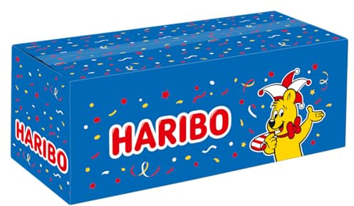 Haribo Wurfmaterial für Karneval und Fasching - 1er Pack, (1x10kg) - Minibeutel einzeln verpackt - Gummibärchen Mix