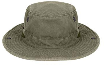 Tilley Men's Wanderer Sun Hat, OLIVE, 7 5 8 UK