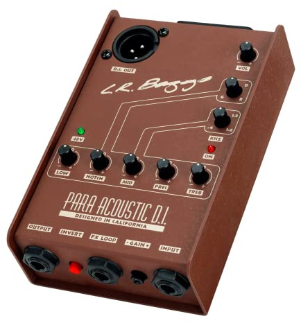 L.R. Baggs Paradi Para Acoustic DI Box with 5 Band EQ Silver