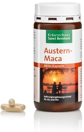 Sanct Bernhard Austern-Maca-Aktiv-Kapseln mit Gelee-Royal, Zink, Vitamin E, Maca-Wurzel 120 Kapseln
