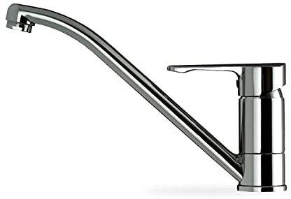 TEKA GRIFO ML CROMO Monomando con acabado de acero inoxidable de fácil limpieza, caño giratorio y aireador anticalcáreo, Chromefarben