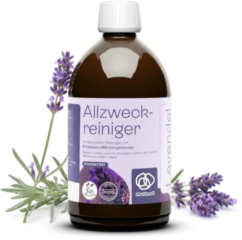 eMC Allzweckreiniger Lavendel – Die natürliche Wahl für strahlende Sauberkeit & ein angenehmes, lang anhaltendes Lavendel-Aroma - mit probiotischen Mikroorganismen, 500ml