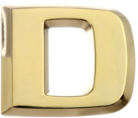 Luxbling Auto Chrom 3D Buchstabe - Gold - D