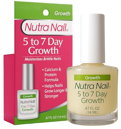 Nutra Nail 5 to 7 Day Growth Treatment - Fast Keratin Nail Hardener & Nail Strengthener for Thin Nails, Brittle & Damaged (0.47 Fl Oz)