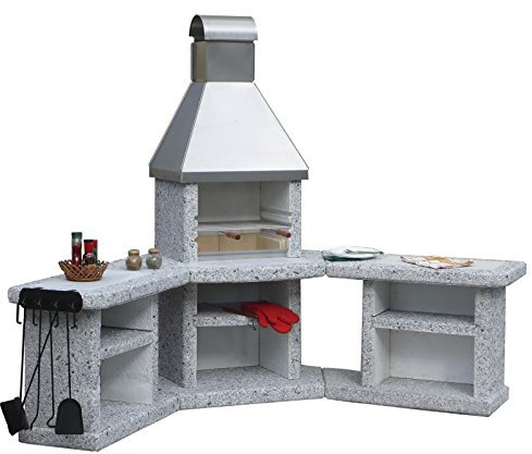 Wellfire Toskana Edelstahl Grillkamin Außenküche