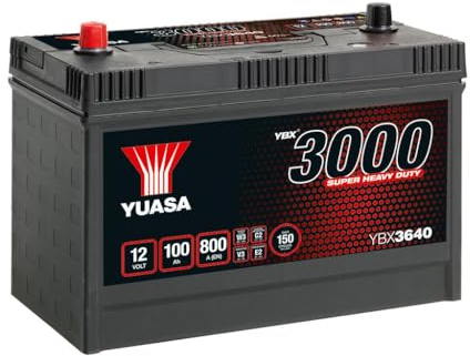 Yuasa YBX3640-100 12V 100Ah 800CCA Super Heavy Duty Sealed Maintenance Free Commercial Vehicle Battery