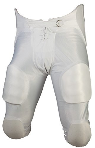 Cramer Fußball-Spielhose für Jugendliche, 7 Pads mit Hüft-, Steißbein-, Oberschenkel- und Knieschonern, Jungen Herren, GPWHYX, weiß, XL