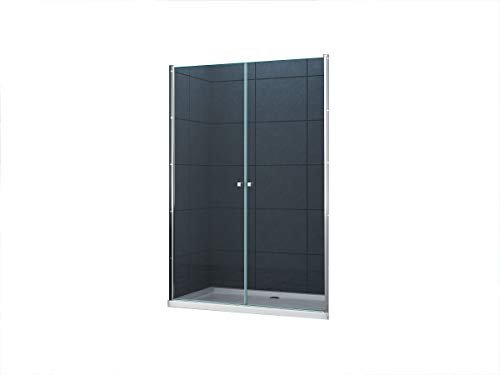 6 mm Nischentür Sany 140 x 195 cm/Nische Duschtür Duschkabine Dusche Duschwand