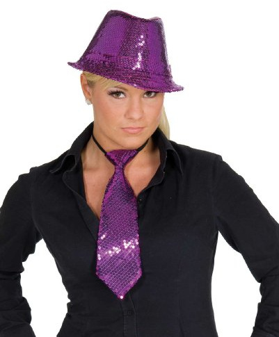 Rubies 4 425108-09 - Pailettenhut lila