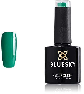 Bluesky Gel Nail Polish, Deep Jade A052, Dark Green, Long Lasting, Chip Resistant, 10 ml (Requires Curing Under UV LED Lamp)