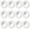 Lumi Lot de 12 x cadres encastrer pour spot encastrable SD-863 Blanc avec douille GU10