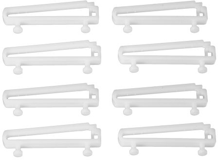 Liedeco Gleiter mit Schlaufenhaken für 6 mm Laufkanal Gardinenschienen, Vorhangschienen