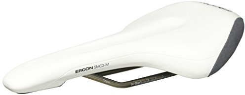 Ergon SMC3 Pro Performance Comfort Fahrradsattel, weiß, Small