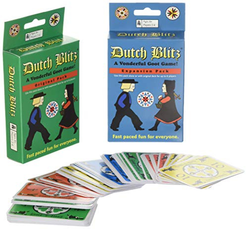 Dutch Blitz: Original and Expansion Combo, Fast Paced Card Game, Fun for Everyone, Great Family Game, Combine Packs to Play With 2-4 Players, For Ages 8 and Up