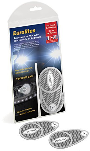 TravelSpot Eurolites Left Hand Drive Headlamp Headlight Adaptor Converters For Driving In UK With French Instructions Compatible For Most Vehicles