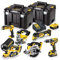 DeWalt 18V Cordless Power Tool Kit, Ideal for Wood Working, DCK665P3T-GB.