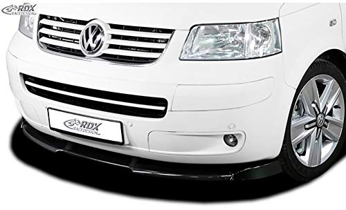RDX Racedesign Frontspoiler Vario-X kompatibel mit Volkswagen Transporter T5 2003-2009 (lackierte Stoßstange) (PU), Unlackiert | kompatibel mit Volkswagen Transporter T5 2003-2009 (lackierte Stoßstange) (PU)