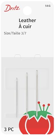 Dritz 56G Glovers/Leather Hand Needles, Size 3/7 (3-Count)