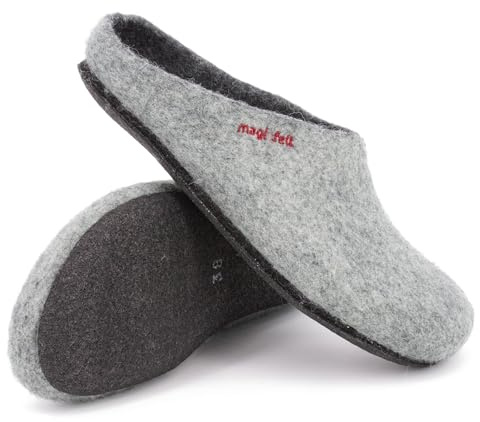 MagicFelt filttoffel AN 709, LJUSGRÅ, 45 EU