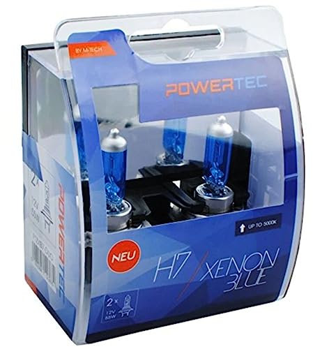 M-Tech ptzxb7 Coque Duo H7 Xénon ampoule halogène 55 W – Bleu – Numéro 2