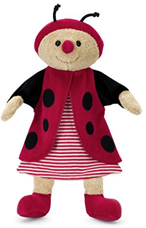 Sterntaler 36940 Handpuppe Marienkäfer, 28 x 25 x 9 cm, Schwarz/Rot