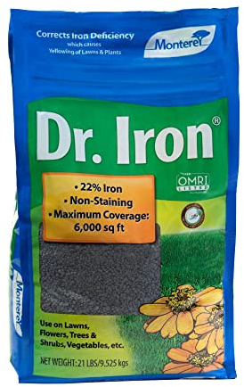 Monterey NLG7122 Dr Soil Acidifier Granules Iron and Elemental Sulfur Acidic Fertilizer, 21 lb
