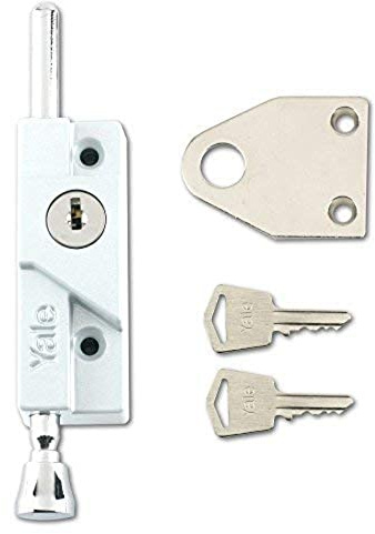Yale V-8K116-20-WE Multi-Purpose Door Bolt, White Finish, pack of 20, Standard Security, Boxed, suitable for hinged and wooden doors
