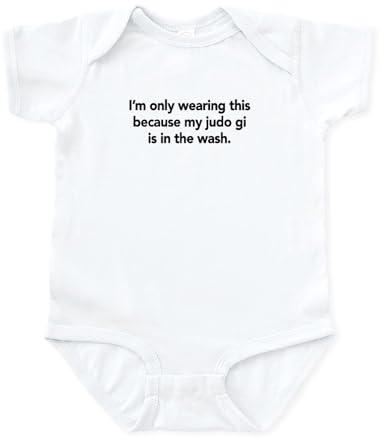 CafePress Judo Infant Bodysuit Cute Infant Bodysuit Baby Romper Cloud White