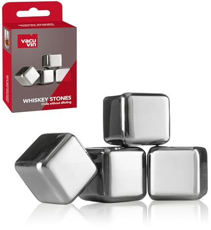 Vacu Vin 18603606 Whisky Kühlsteine 4-er Set