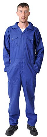 Road Master Men's Poly Cotton Coverall Overalls Painters Suit Decorators Mechanic Workwear