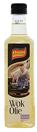 Aceite para Wok 500 ml para salteados a alta temperatura, stir-fry y cocina asiática, punto de humo alto para dorado crujiente