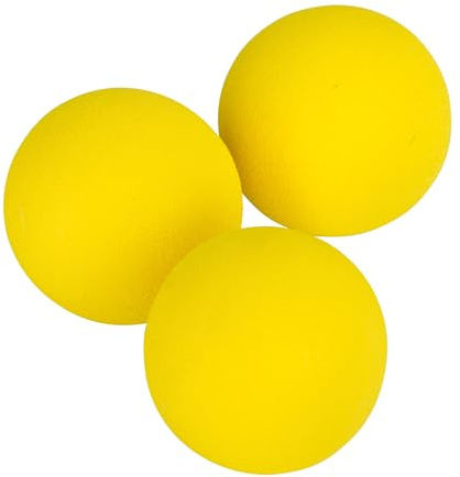 Kerbl Pet Pelota de Espuma ø 4,5 cm Amarillo, 3 Unidades
