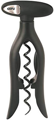 GEFU Korkenzieher MOLTOVINO mit Santopren-Beschichtung, Selbst-Zieher-Mechanik, beschichtete Spindel für leichtes Entkorken, ergonomisch