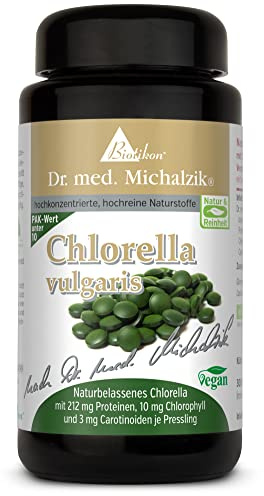 Chlorella vulgaris nach Dr. Michalzik, 4000 mg Chlorella, 300 Presslinge | 4000 mg Chlorella vulgaris • eigene deutsche Produktion • ohne Zusätze