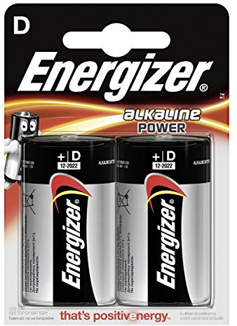 Energizer-Alkaline-Batterien, 2 Stück pro Packung, LR20 D, 3 Packungen