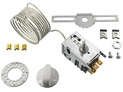 Danfoss Kit original de 3 piezas de termostato para frigoríficos con descongelación automática con capilar de 1,6 m