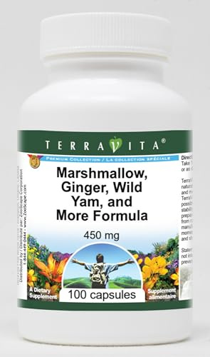 Marshmallow, Ginger, Wild Yam, and More Formula - 450 mg (100 Capsules, ZIN: 512498)