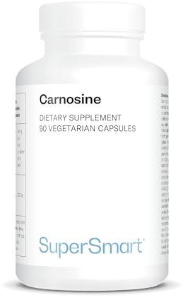Carnosina (L-Carnosina) – Contribuisce a Ridurre lo Stress Ossidativo, la Glicazione e a Rallentare l’Invecchiamento – Vegan – Senza Glutine – SuperSmart