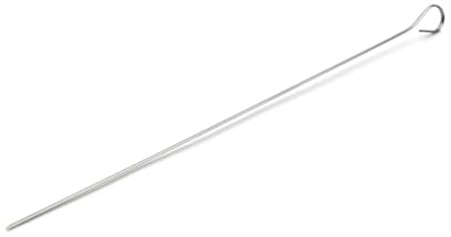 DE BUYER Edelstahl Utensilien Buyer-10 Schaschlikspieße 40 cm Stück – 3401.40, L 40cm (Lot de 10), Silber | Mehrere Längen, spitzes Ende für gutes Aufspießen von Lebensmitteln