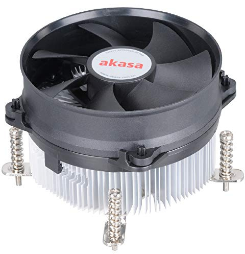 Akasa AK-CCE-7105EP CPU-Kühler mit Lüfter, 600 RPM, LGA 775 (Socket T), Schwarz