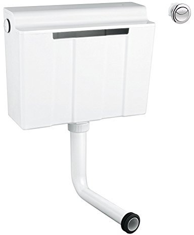 Grohe Cassetta di Risciacquo da incasso per WC, 2 tipi di Flusso, 39053000, con pulsante [Vecchio Modello]